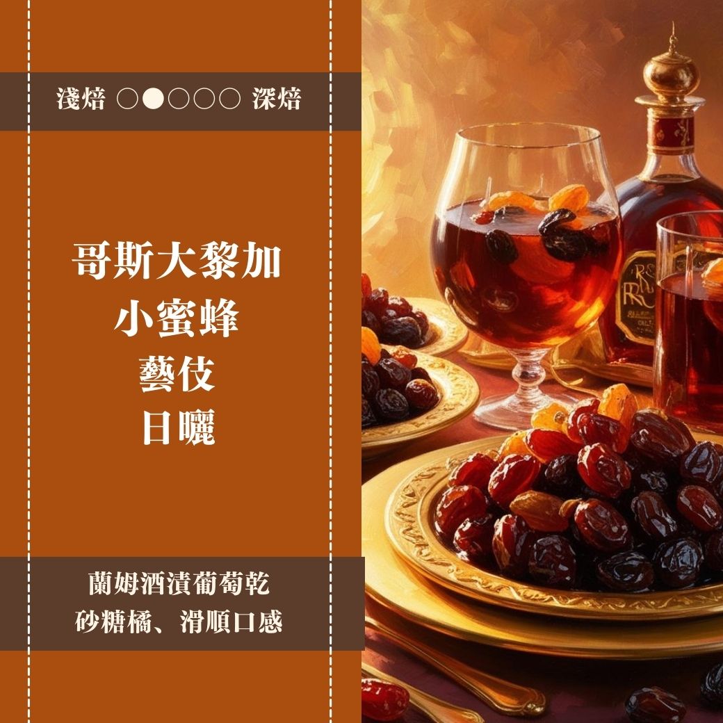 哥斯大黎加。酒香小蜜蜂。藝伎。日曬